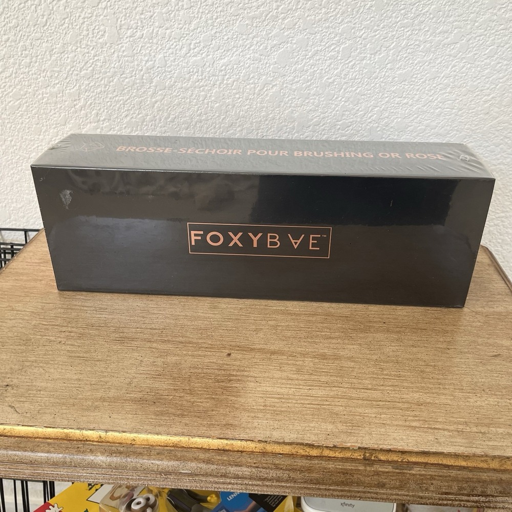 FoxyBae Rose Gold Blowout Dryer Brush Professional Salon Grade All-In-One Sealed